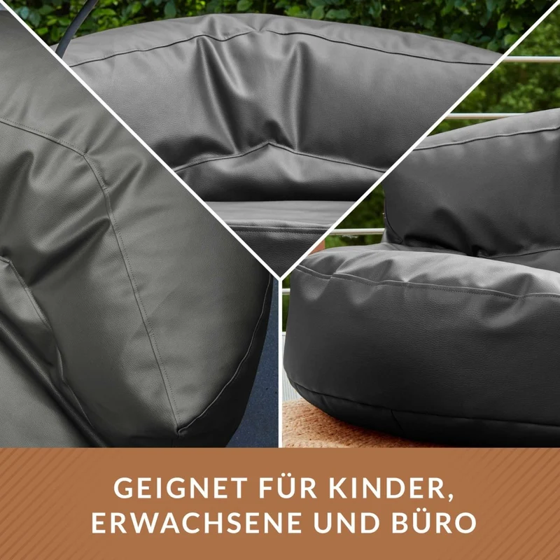 Sitzsacksofa aus Kunstleder