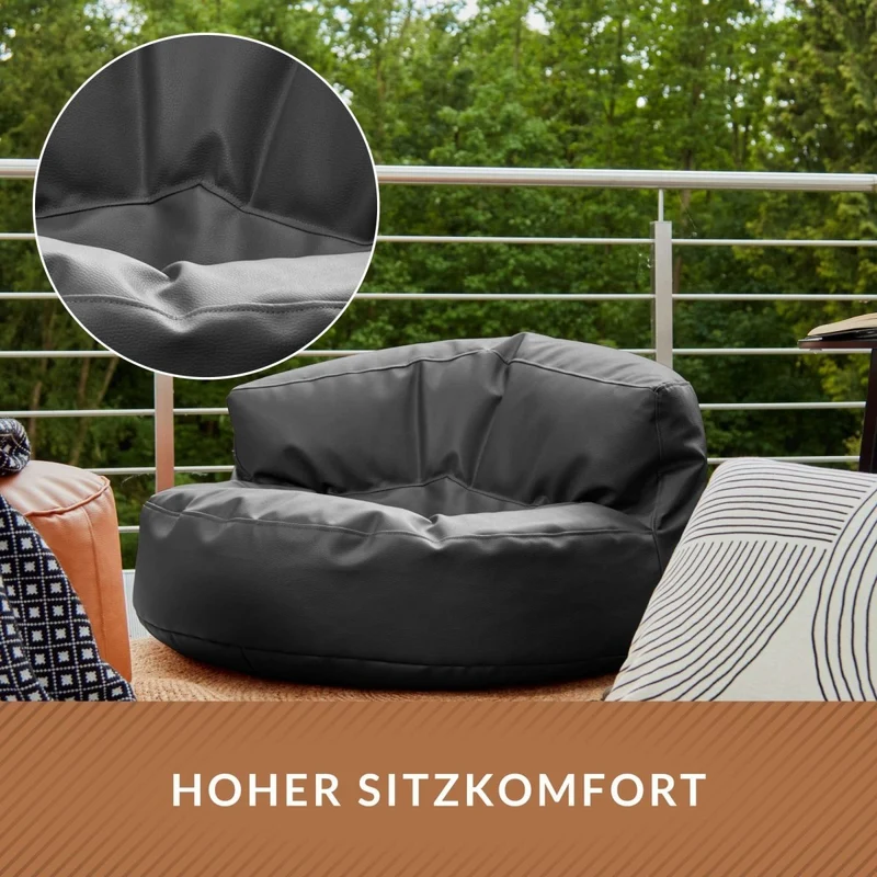 Sitzsacksofa aus Kunstleder