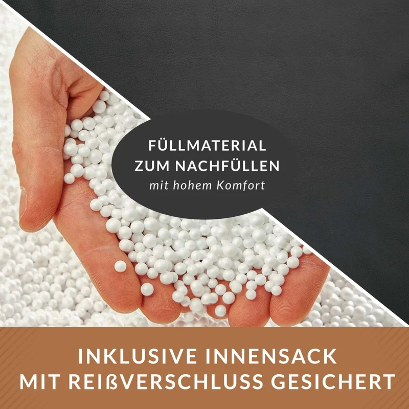 Sitzsacksofa aus Kunstleder