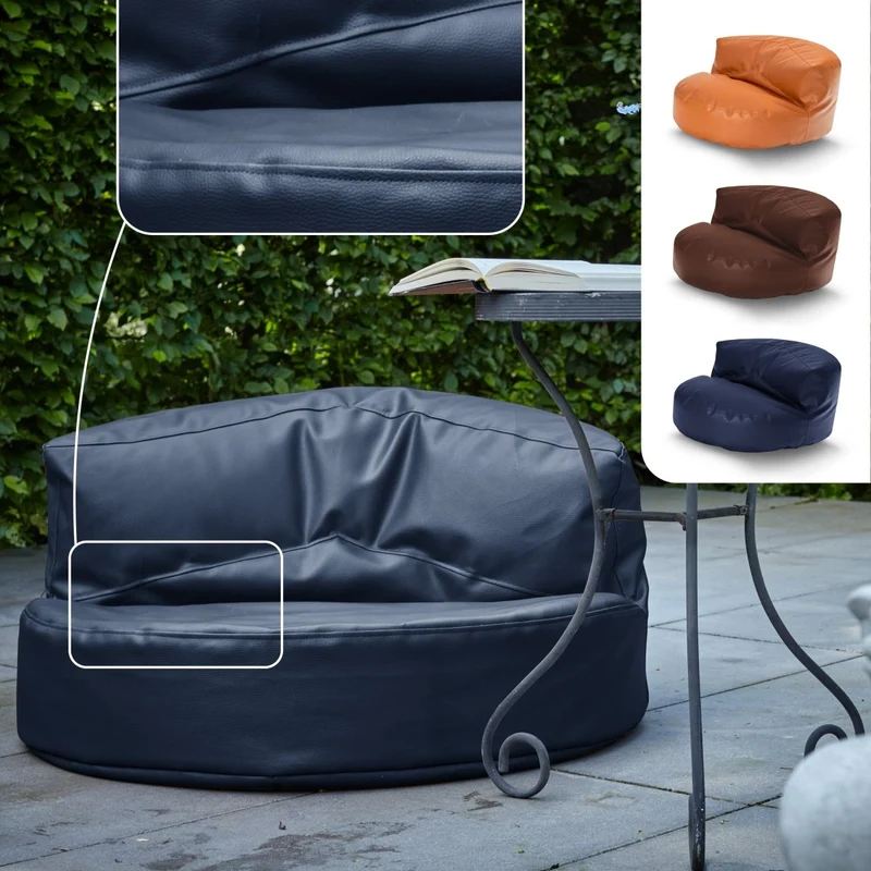 Sitzsacksofa aus Kunstleder