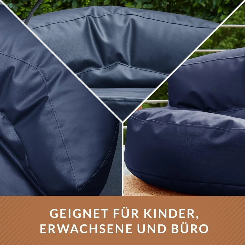 Sitzsacksofa aus Kunstleder