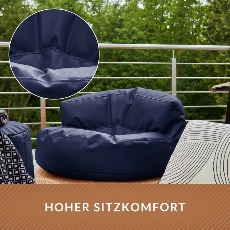 Sitzsacksofa aus Kunstleder