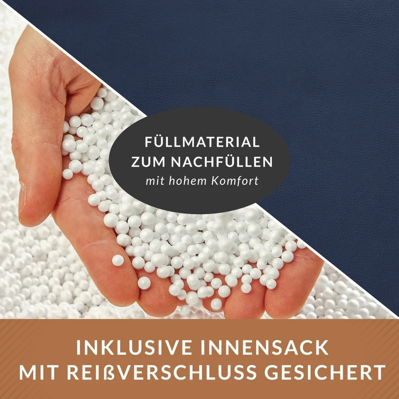 Sitzsacksofa aus Kunstleder