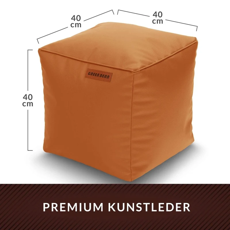 Cube Sitzhocker aus Kunstleder