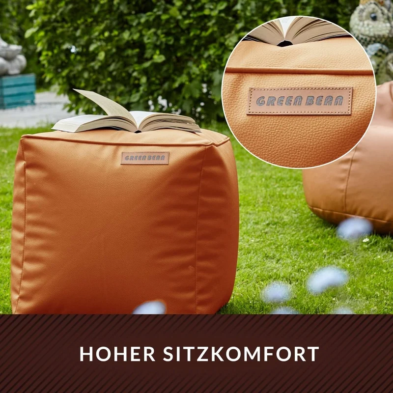 Cube Sitzhocker aus Kunstleder