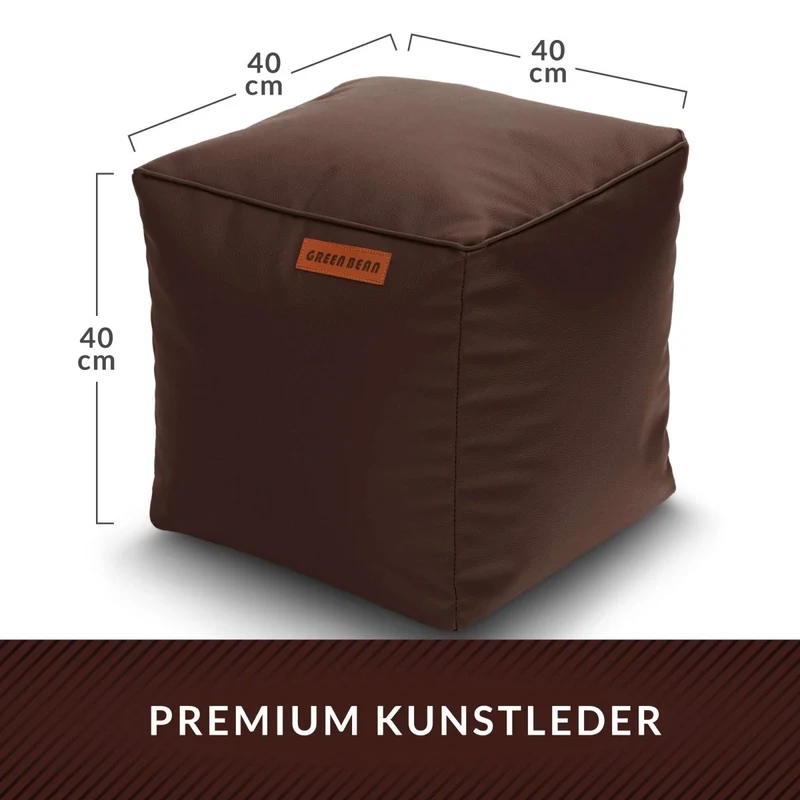 Cube Sitzhocker aus Kunstleder