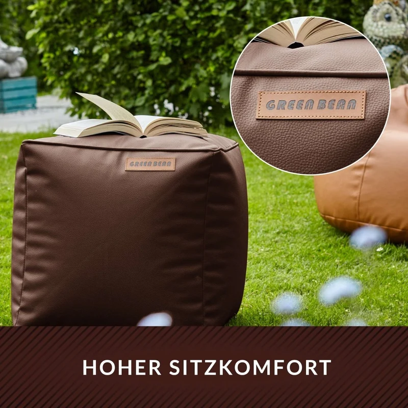 Cube Sitzhocker aus Kunstleder