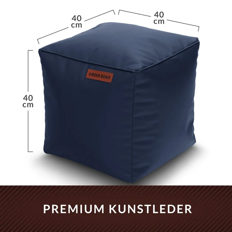 Cube Sitzhocker aus Kunstleder