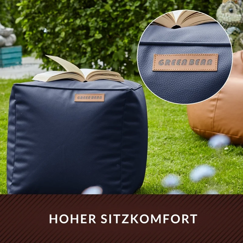 Cube Sitzhocker aus Kunstleder