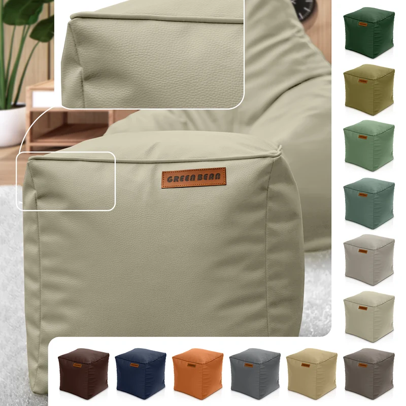 Cube Sitzhocker aus Kunstleder