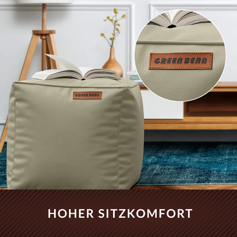 Cube Sitzhocker aus Kunstleder