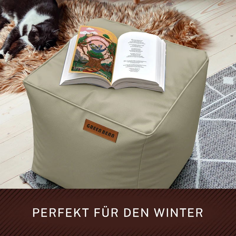 Cube Sitzhocker aus Kunstleder