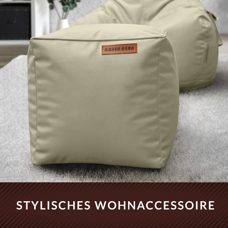 Cube Sitzhocker aus Kunstleder