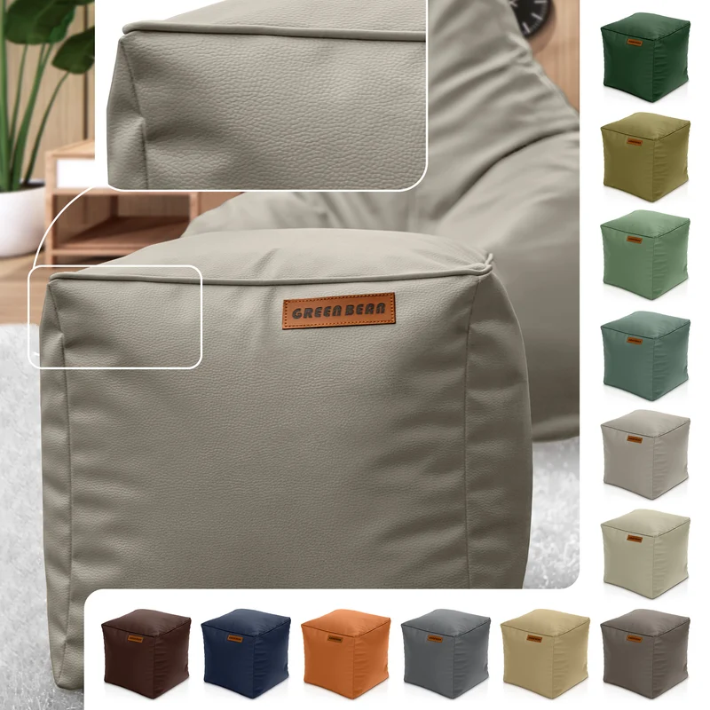 Cube Sitzhocker aus Kunstleder
