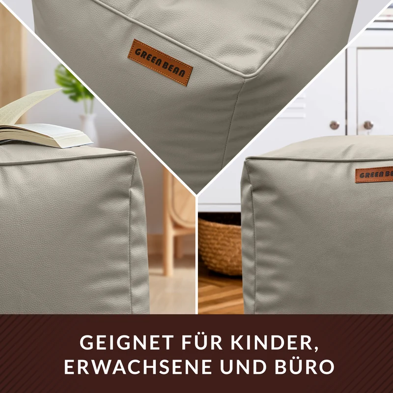Cube Sitzhocker aus Kunstleder