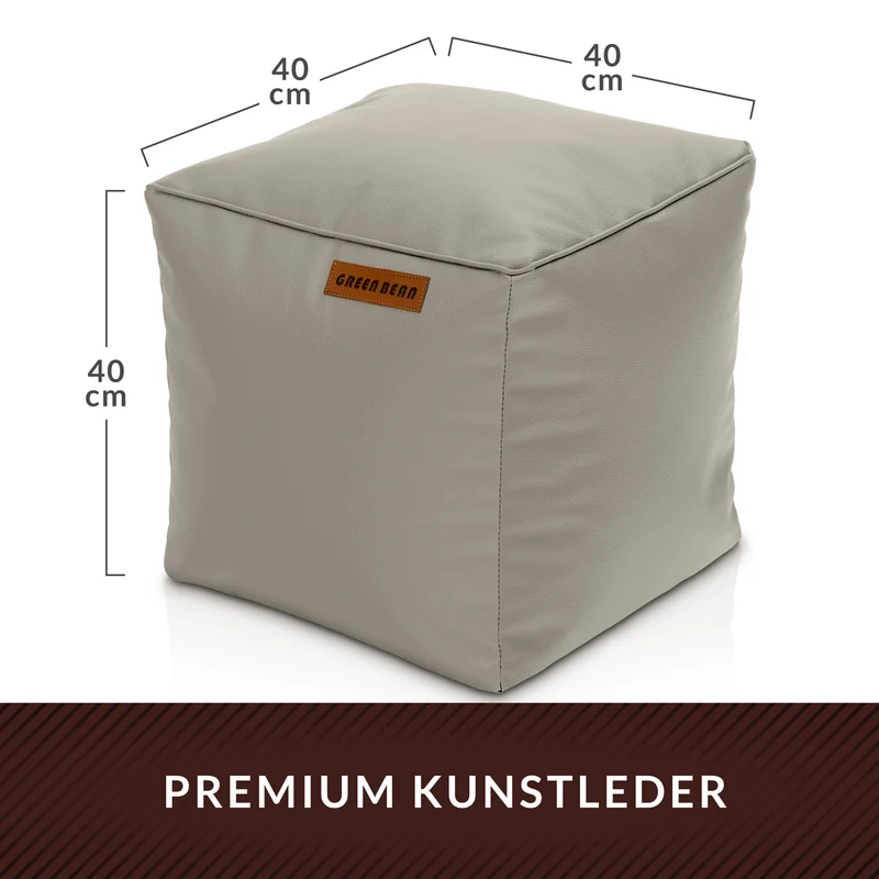 Cube Sitzhocker aus Kunstleder