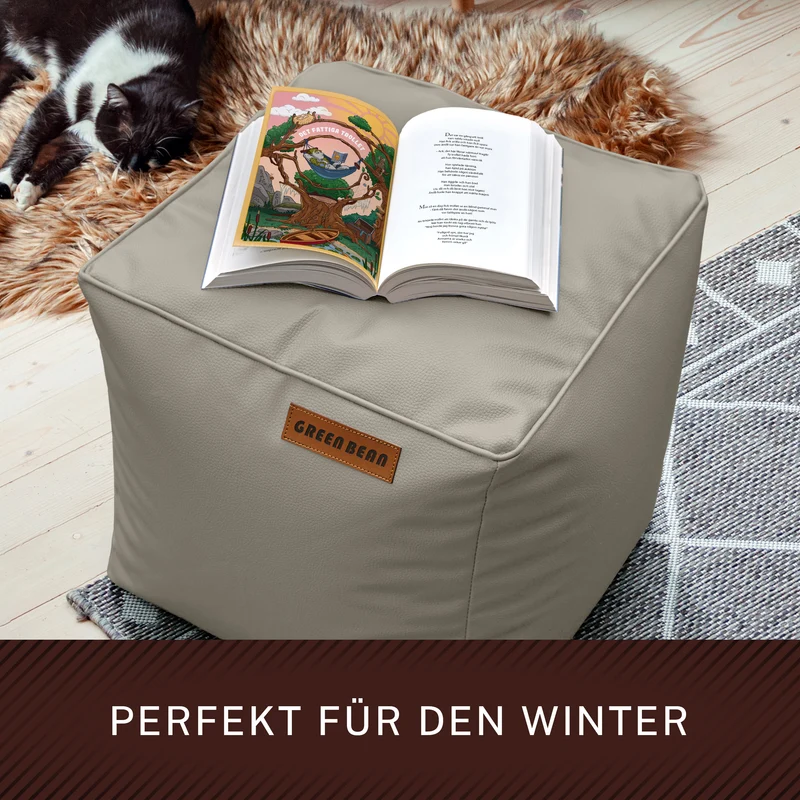 Cube Sitzhocker aus Kunstleder