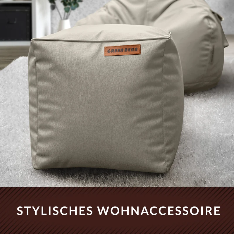 Cube Sitzhocker aus Kunstleder