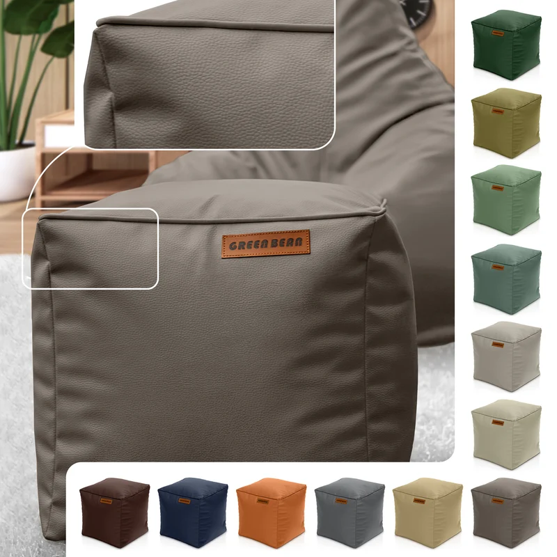 Cube Sitzhocker aus Kunstleder