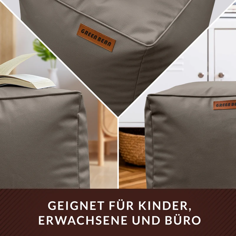 Cube Sitzhocker aus Kunstleder