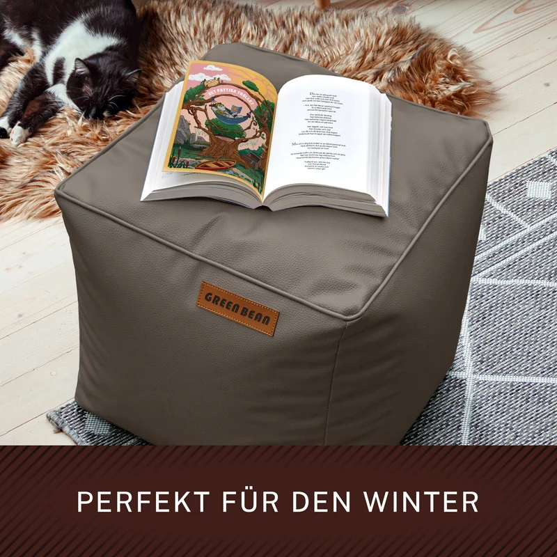 Cube Sitzhocker aus Kunstleder