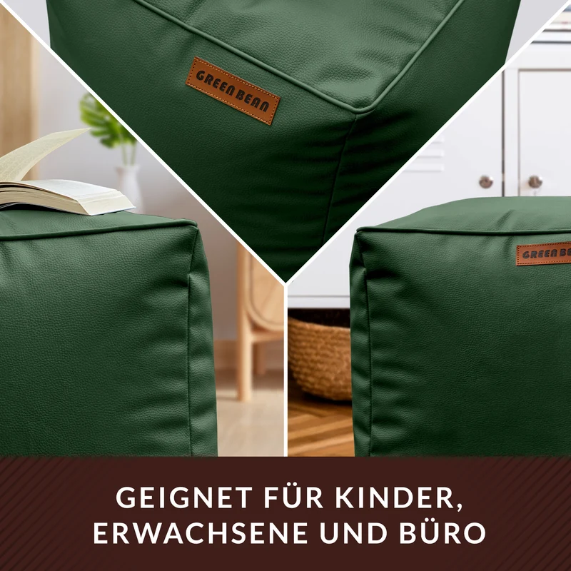 Cube Sitzhocker aus Kunstleder