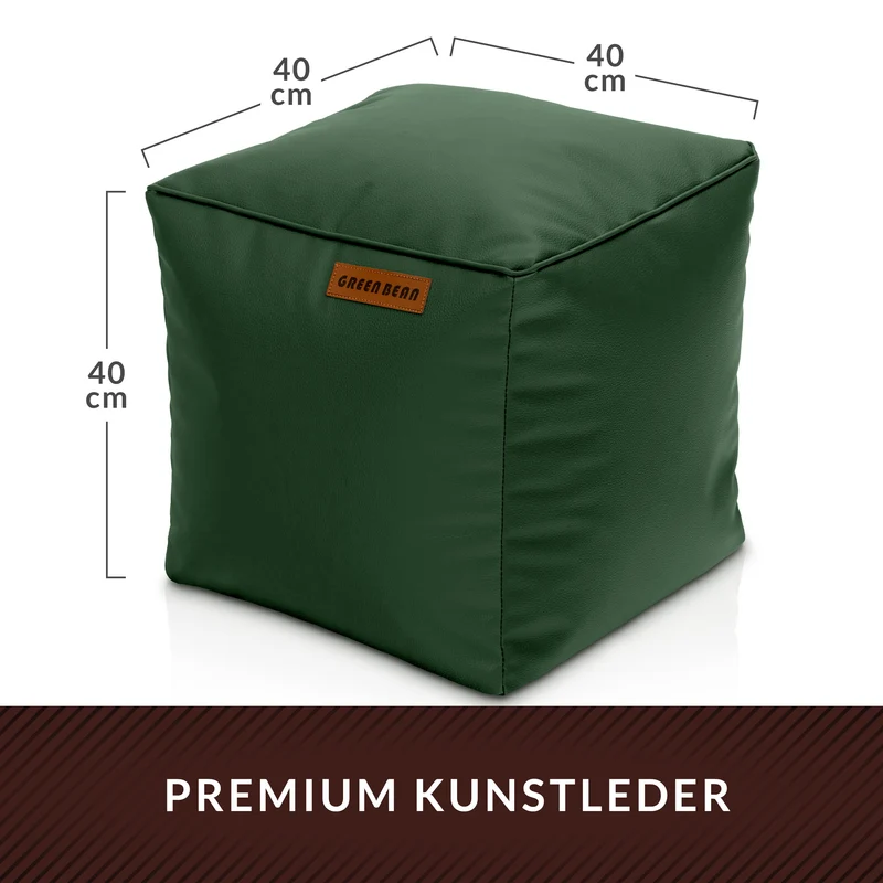 Cube Sitzhocker aus Kunstleder