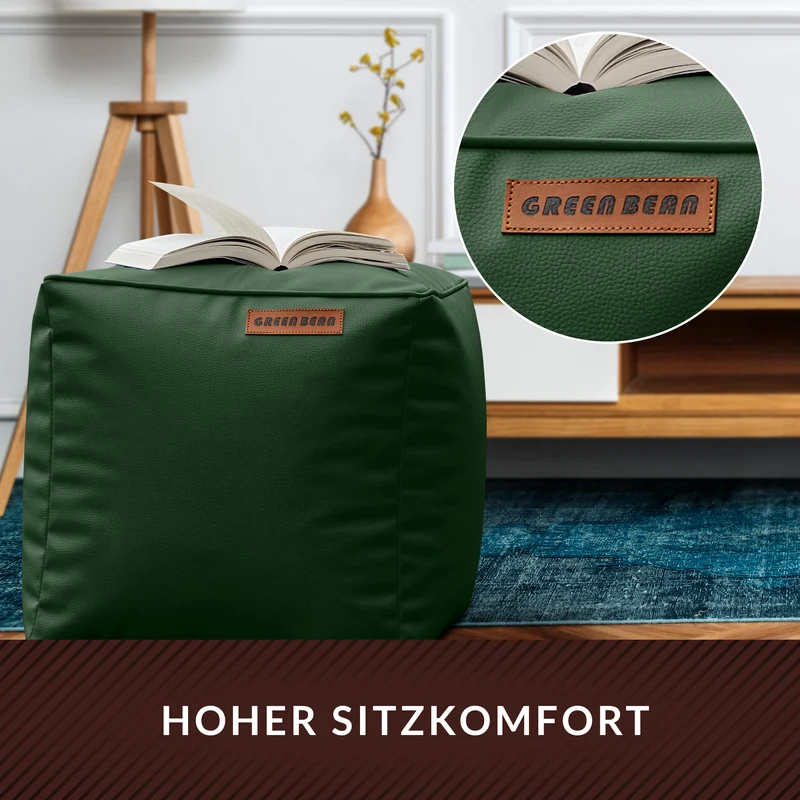 Cube Sitzhocker aus Kunstleder