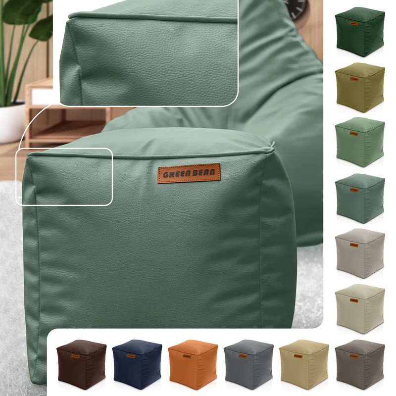 Cube Sitzhocker aus Kunstleder