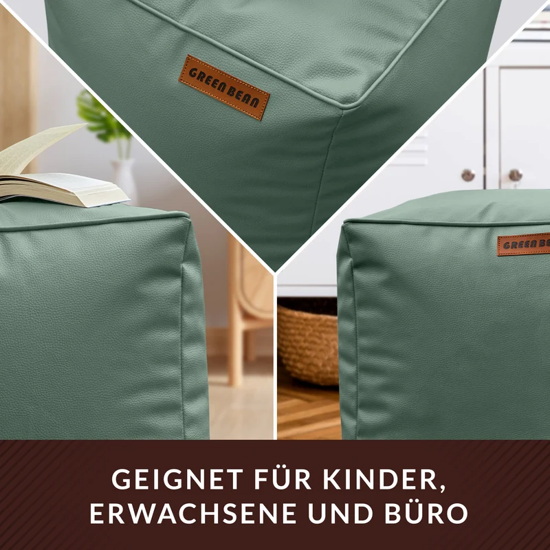 Cube Sitzhocker aus Kunstleder