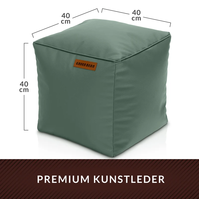 Cube Sitzhocker aus Kunstleder