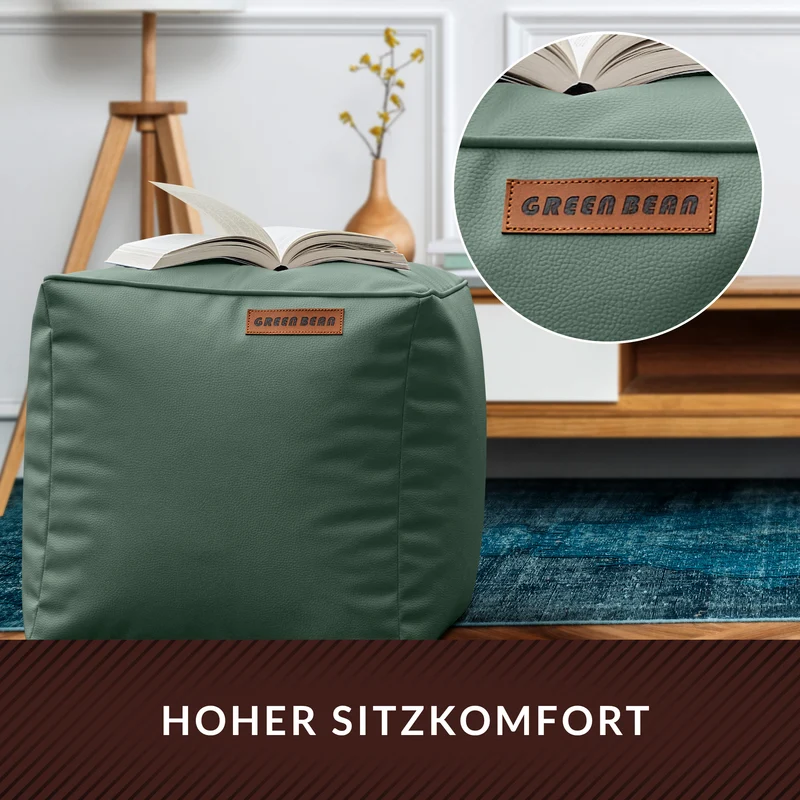 Cube Sitzhocker aus Kunstleder