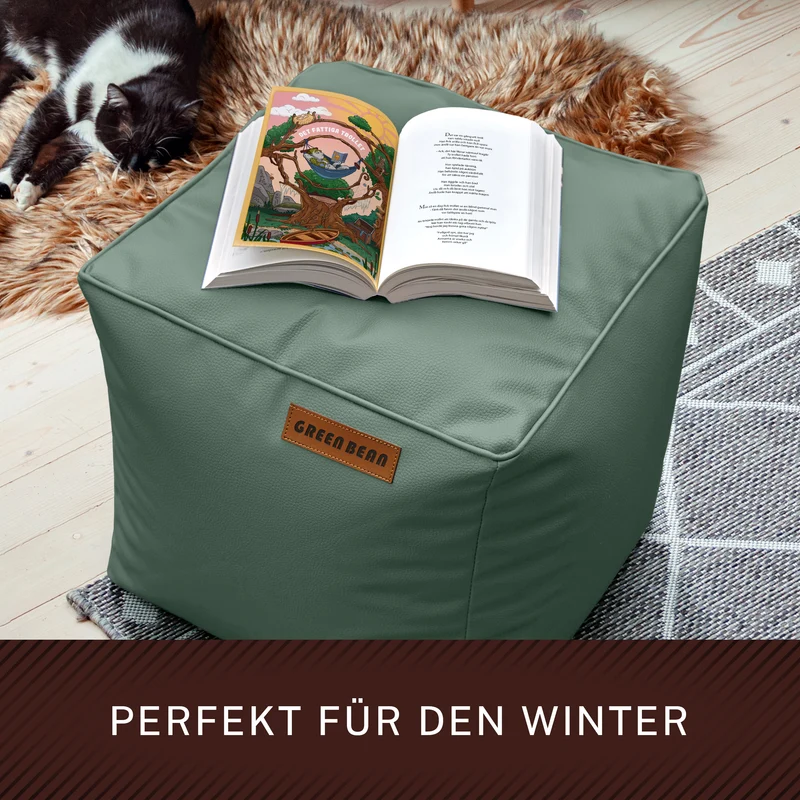 Cube Sitzhocker aus Kunstleder