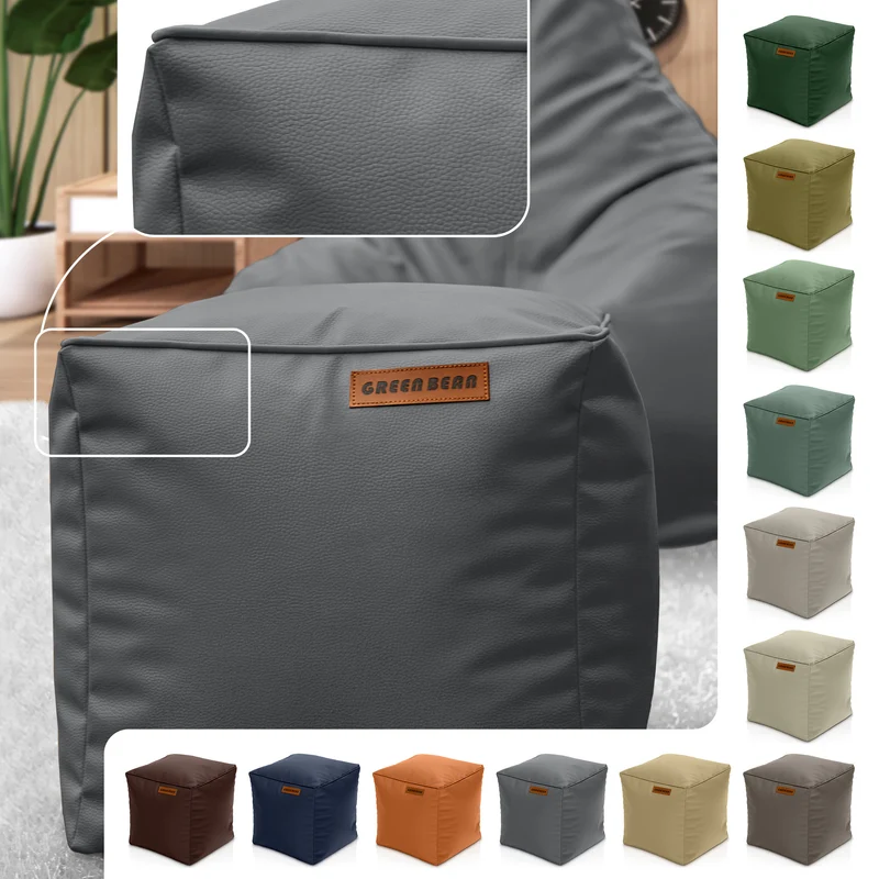 Cube Sitzhocker aus Kunstleder