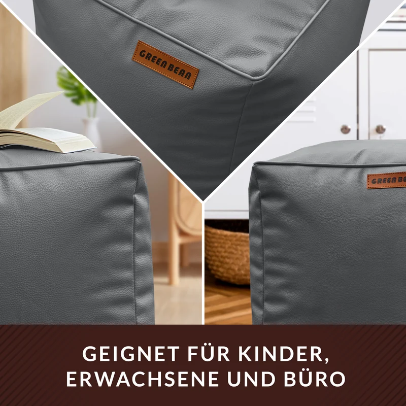 Cube Sitzhocker aus Kunstleder
