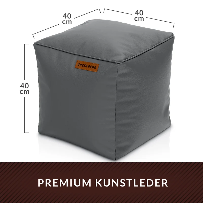 Cube Sitzhocker aus Kunstleder