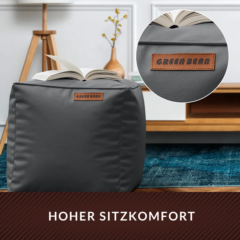 Cube Sitzhocker aus Kunstleder