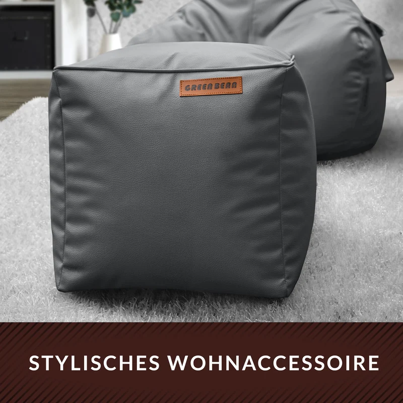 Cube Sitzhocker aus Kunstleder