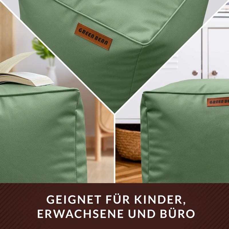 Cube Sitzhocker aus Kunstleder