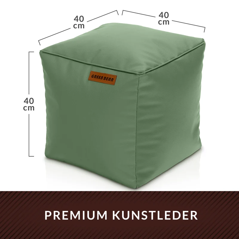 Cube Sitzhocker aus Kunstleder