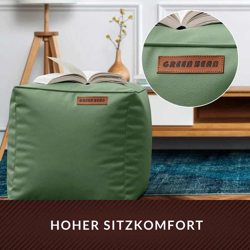 Cube Sitzhocker aus Kunstleder