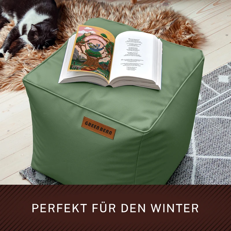 Cube Sitzhocker aus Kunstleder