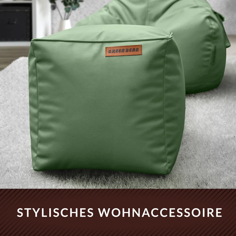 Cube Sitzhocker aus Kunstleder