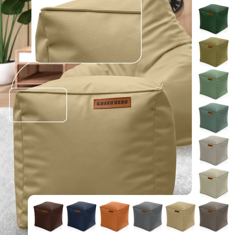 Cube Sitzhocker aus Kunstleder