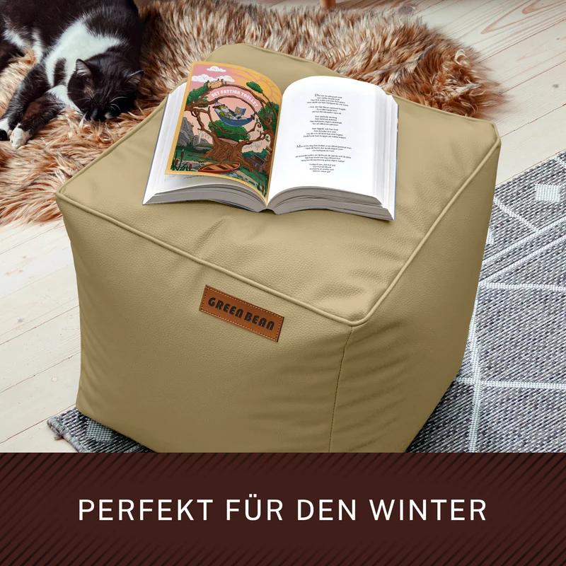 Cube Sitzhocker aus Kunstleder