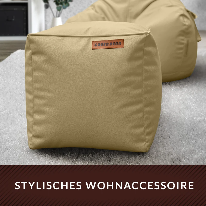 Cube Sitzhocker aus Kunstleder