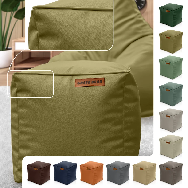 Cube Sitzhocker aus Kunstleder