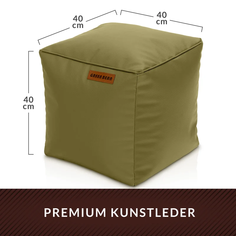 Cube Sitzhocker aus Kunstleder