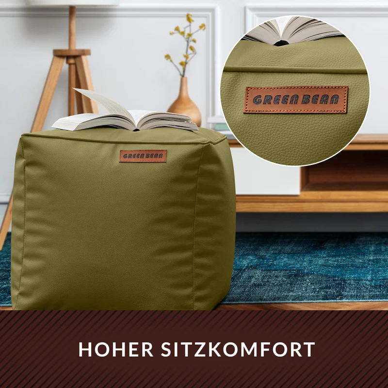 Cube Sitzhocker aus Kunstleder