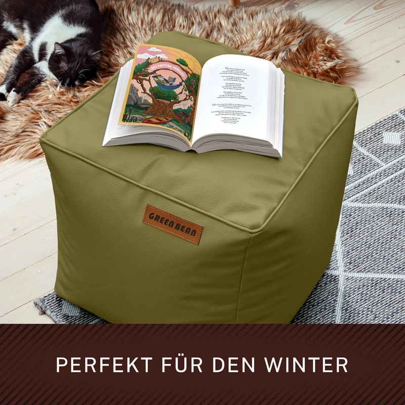 Cube Sitzhocker aus Kunstleder